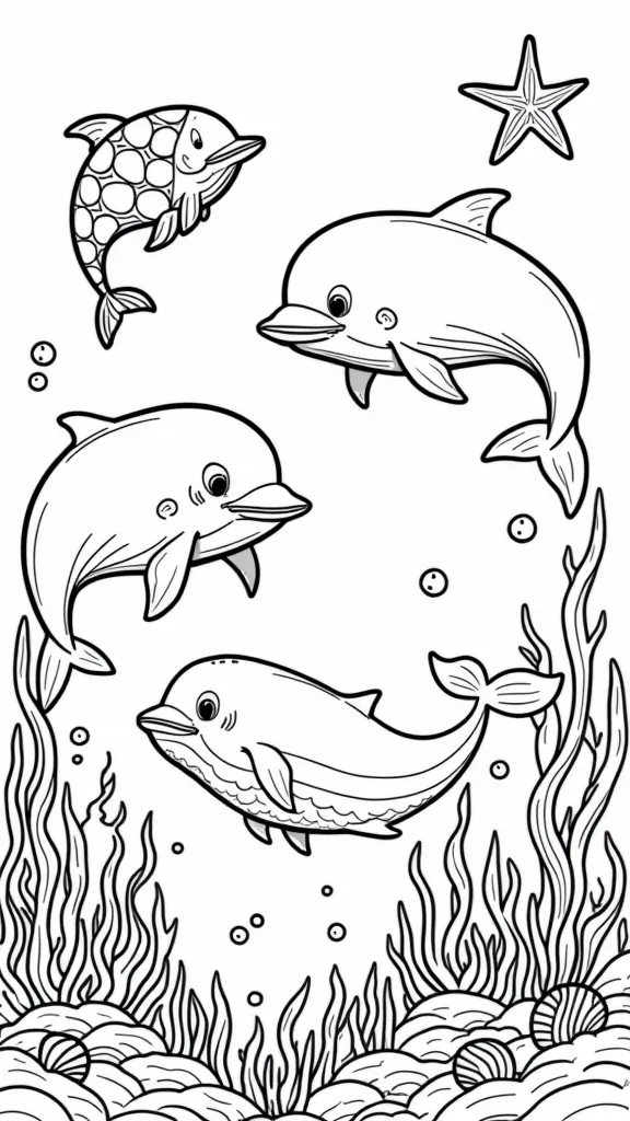 ocean free coloring pages